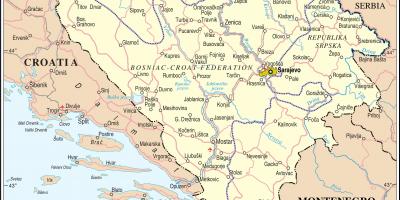 地图的波斯尼亚旅游